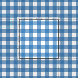 Charming Blue Gingham Stoff