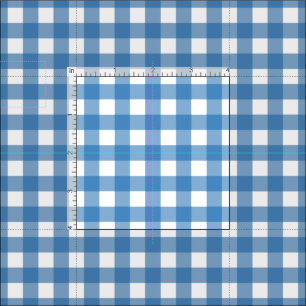 Charming Blue Gingham Stoff