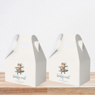 Charming Blue Teddy Bear Boy Baby Dusche Geschenkschachtel