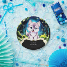 Charming Boho Woodland Wolf Geburtstag