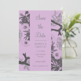 Charming Botanische Hochzeit Save The Date