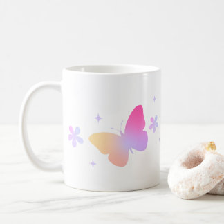 Charming Butterfly Design Milch & Kaffee Tasse