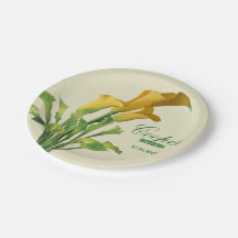 Charming Calla Lily Wedding Paper Teller