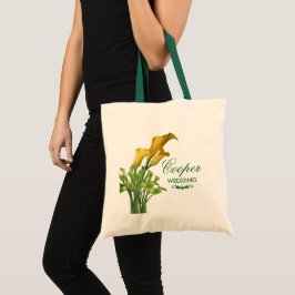 Charming Calla Lily Wedding Tote Bag Tragetasche