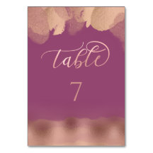 Charming Cassis Rose Gold Aquarellkalligrafie