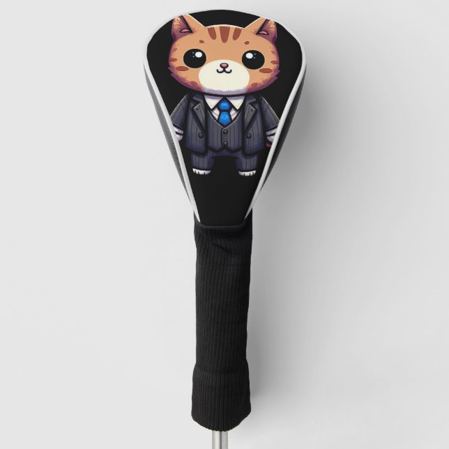 Charming Cat Boss Golf Headcover (Vorderseite)