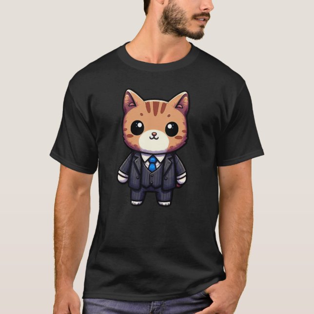Charming Cat Boss T-Shirt (Vorderseite)