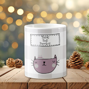 Charming Cat Lover's Purfect Buffalo kariert Kaffeetasse