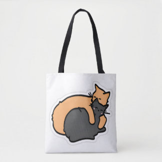Charming Cat Nickerchen Tote Bag - Orange Tabby un