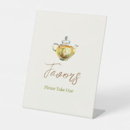 CHARMING Chamomile Tea Gastgeschenke Unterschreibe Sockelschild