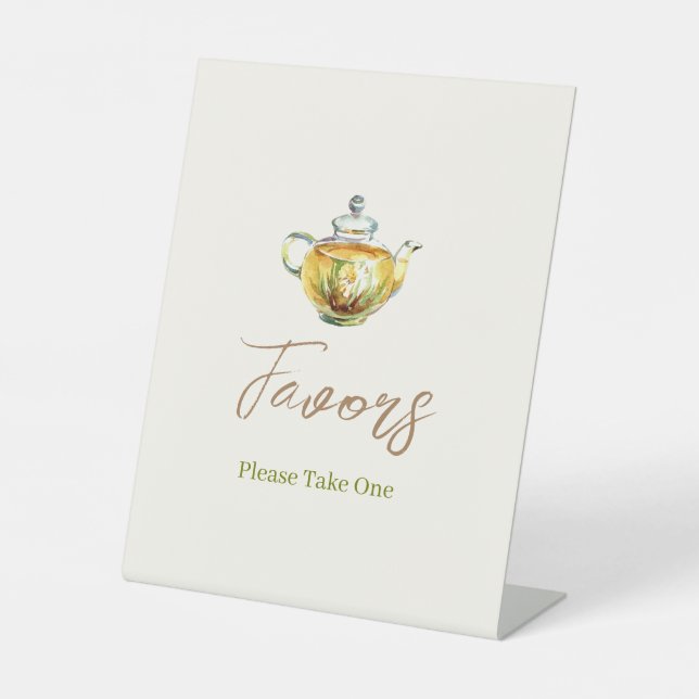 CHARMING Chamomile Tea Gastgeschenke Unterschreibe Sockelschild (Vorderseite)