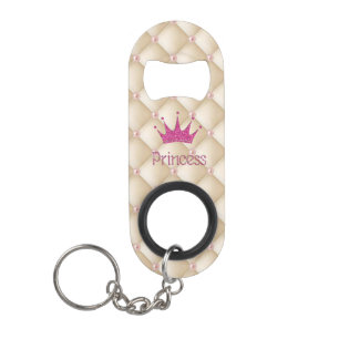 Charming Chic Pearls, Tiara, Prinzessin, Glitterie Schlüsselanhänger Flaschenöffner