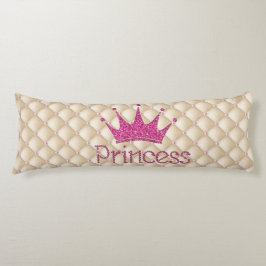 Charming Chic Pearls, Tiara, Prinzessin, Glitterie Seitenschläferkissen