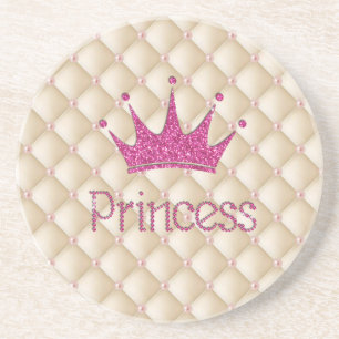 Charming Chic Pearls, Tiara, Prinzessin, Glitterie Untersetzer