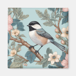 Charming Chickadee Bird Magnet