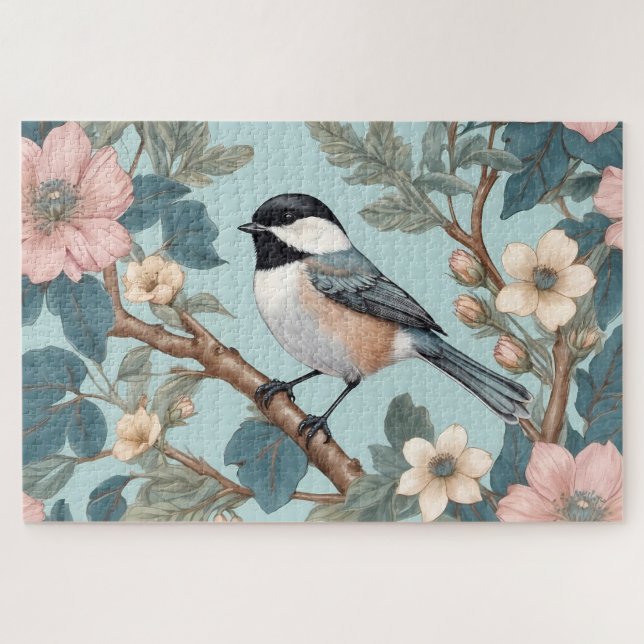Charming Chickadee Bird Puzzle (Horizontal)