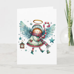 Charming Christmas Angel Frohe Weihnachten Karte