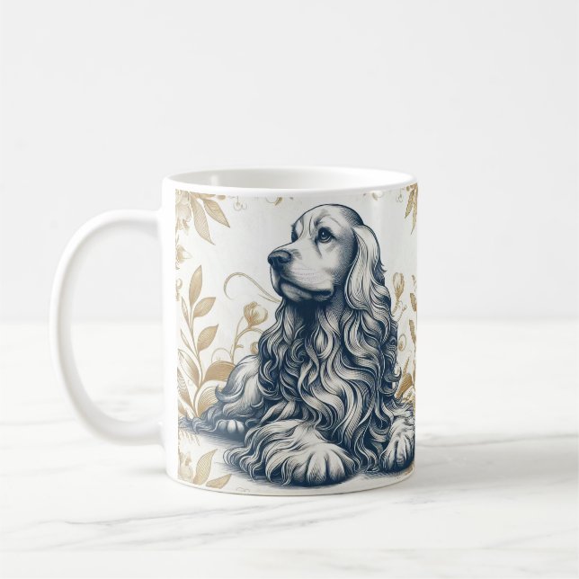 Charming Cocker Spaniel Tasse (Links)