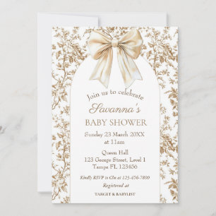 Charming Coquette Chinoiserie Babydusche Einladung