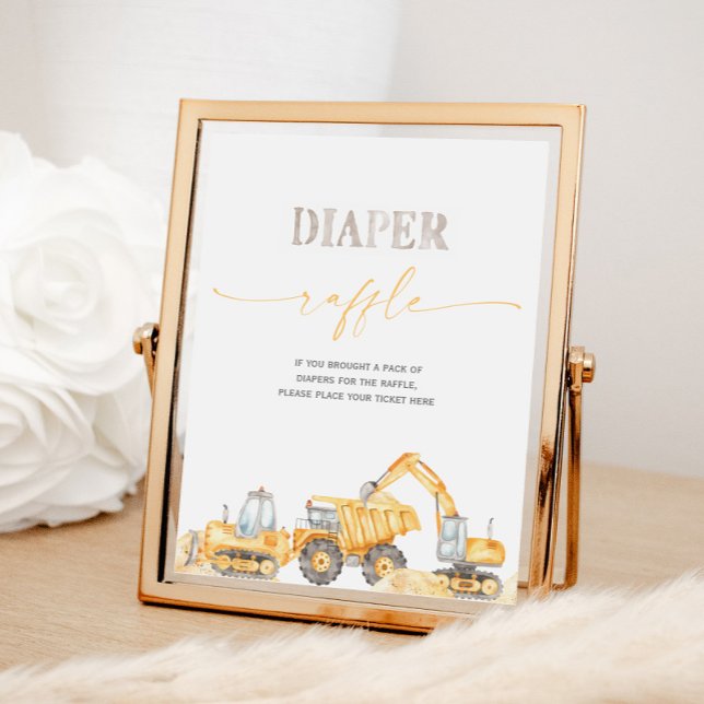 Charming Diaper Raffle Sign Poster (Von Creator hochgeladen)