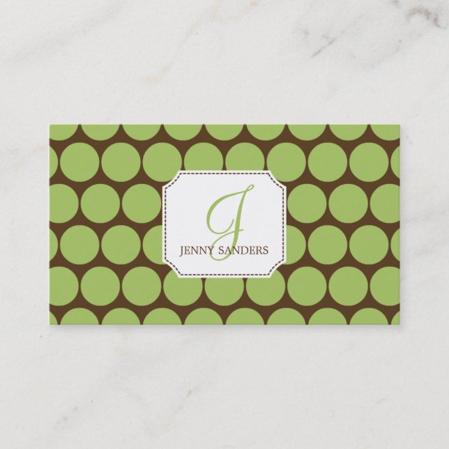 Charming Dots Business Cards - Groove Visitenkarte (Vorderseite)