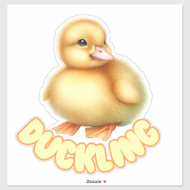 Charming Duckling - Kinderzimmer Aufkleber (Blatt)
