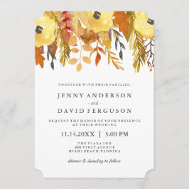 Charming Fall Watercolor Einladungen für Hochzeite