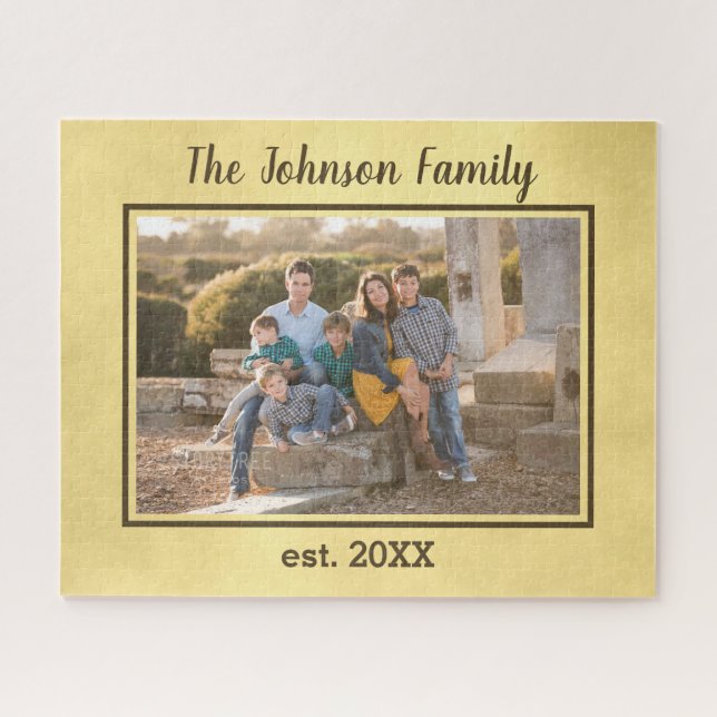 Charming Family Foto Jigsaw Puzzle (Horizontal)