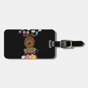 Charming "Flora and Fauna Hakuna Matata" Baby Lion Gepäckanhänger