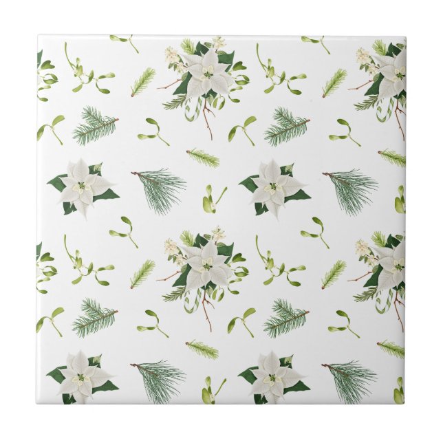Charming Floral Pattern Ceramic Tile for Home Inte Fliese (Vorderseite)