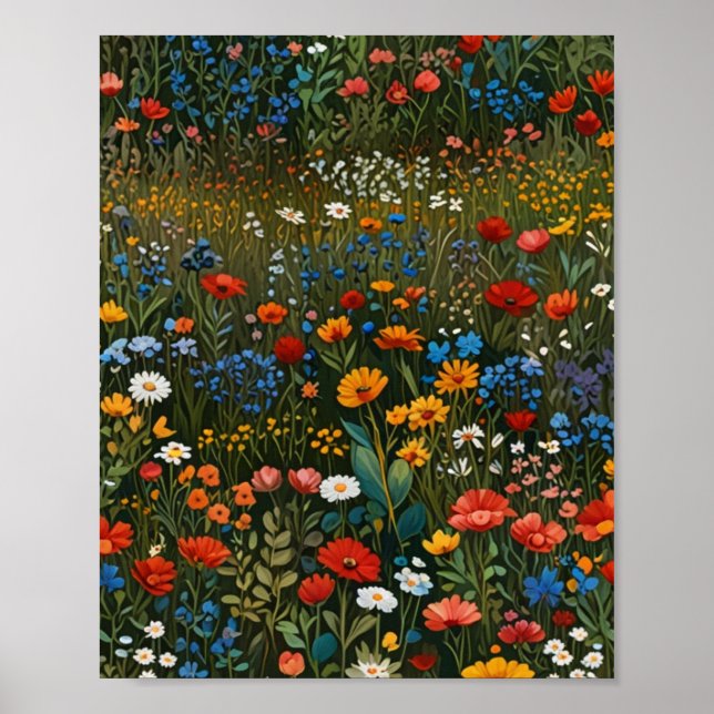 Charming Floral Poster | Wallfahrtskirche Madonna  (Vorne)