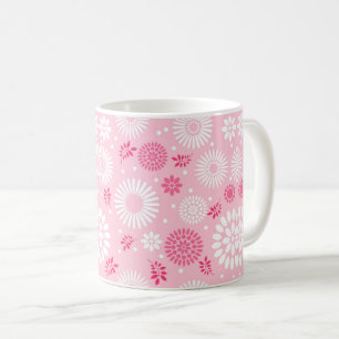 Charming florales Hintergrundbild Kaffeetasse