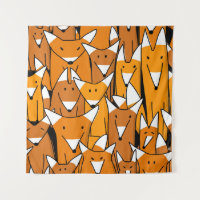 Charming Fox Family: Spielerisches Tiermuster