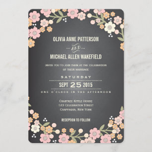 Charming Garden Blumenreath Einladung