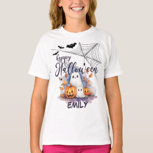 Charming Ghost Pumpkin Spione Halloween T - Shirt