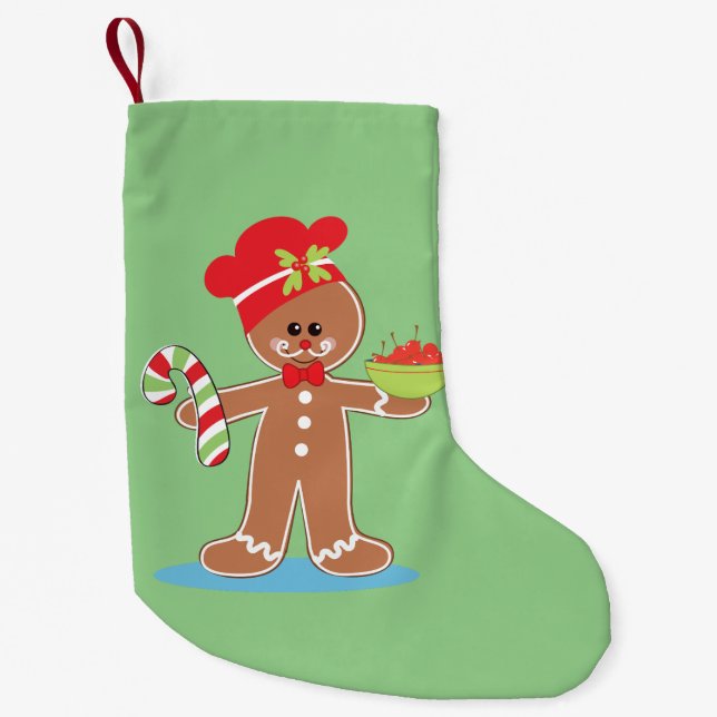 Charming Gingerbread Man Kleiner Weihnachtsstrumpf (Vorderseite)
