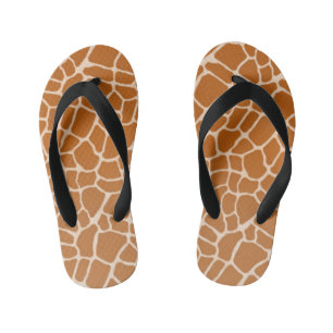 Charming Giraffe Spots Wild Animal Print Kinderbadesandalen