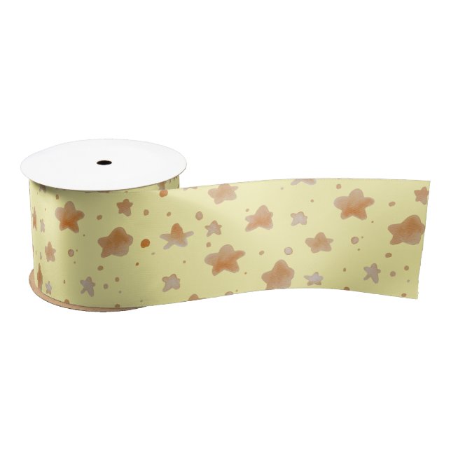 Charming Gold Star Satinband (Spule)