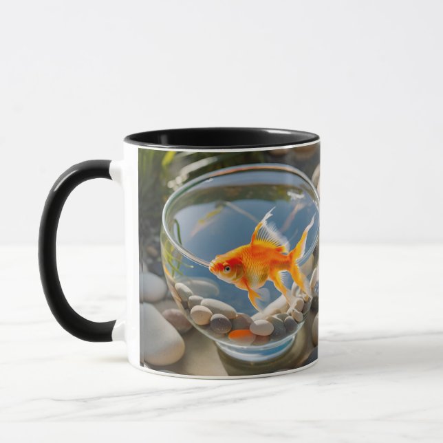 Charming Goldfish Keramik Tasse (Links)