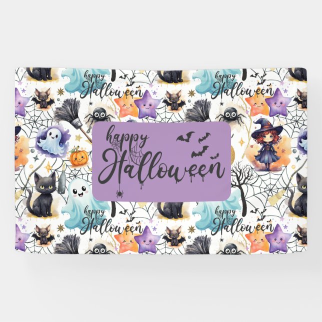 Charming Halloween Banner (Horizontal)