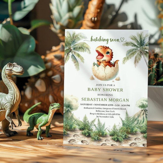 Charming Hatching Soon Baby Shower Digital Card Einladung (Charming Hatching Soon Baby Shower Digital Card)