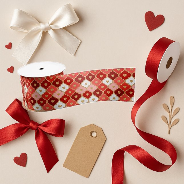 Charming Heart Grid  Valentine Crafts Satinband (Von Creator hochgeladen)