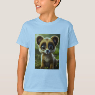 Charming Kid's T - Shirt: Niedlicher Hundedruck fü T-Shirt