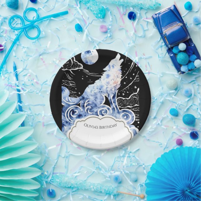 Charming Kids' Wolf Geburtstag Pappteller (Party)