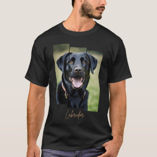 Charming Labrador Retriever Portrait - Triptych Ar T-Shirt