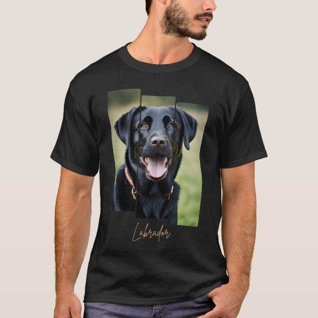 Charming Labrador Retriever Portrait - Triptych Ar T-Shirt (Vorderseite)