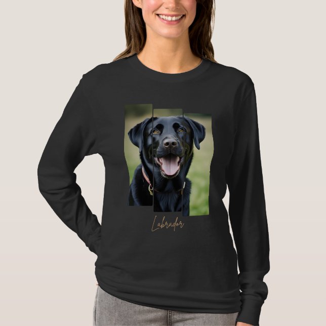 Charming Labrador Retriever Portrait - Triptych Ar T-Shirt (Vorderseite)