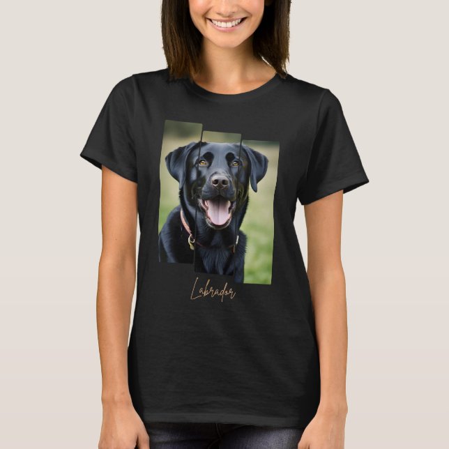 Charming Labrador Retriever Portrait - Triptych Ar T-Shirt (Vorderseite)