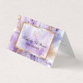 Charming Lavender Folgekarte Business Card Visitenkarten