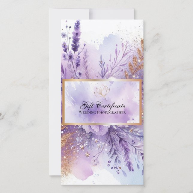 Charming Lavender Geschenkgutschein (Vorderseite)